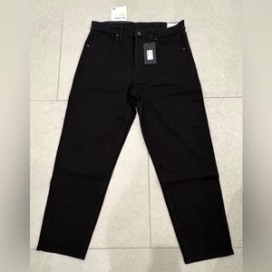 Men’s Rag & Bone Cropped Taper Fit Jeans in Black - (Size 32)